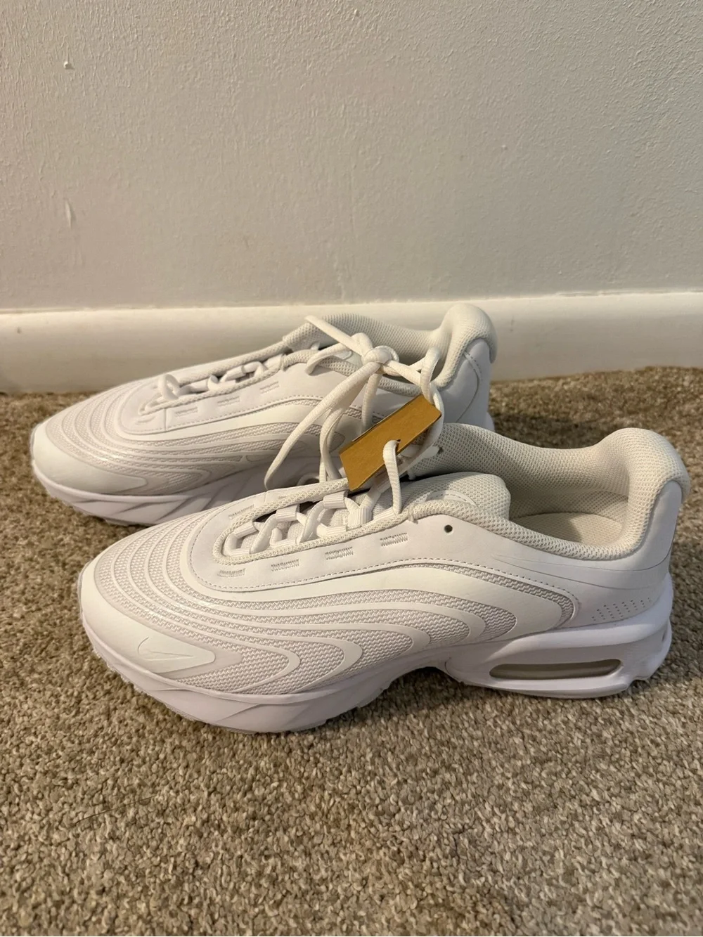 Women's Airmax Fire All-White Athletic Sneakers
